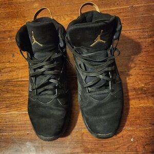 Jordans Mens Sz 16 Black Gold